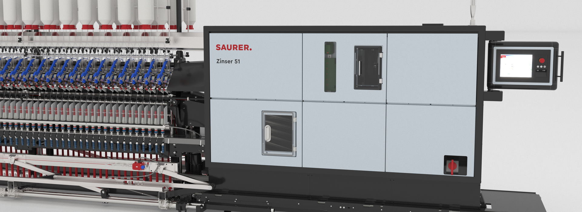 Saurer Zinser 51 ring spinning machine