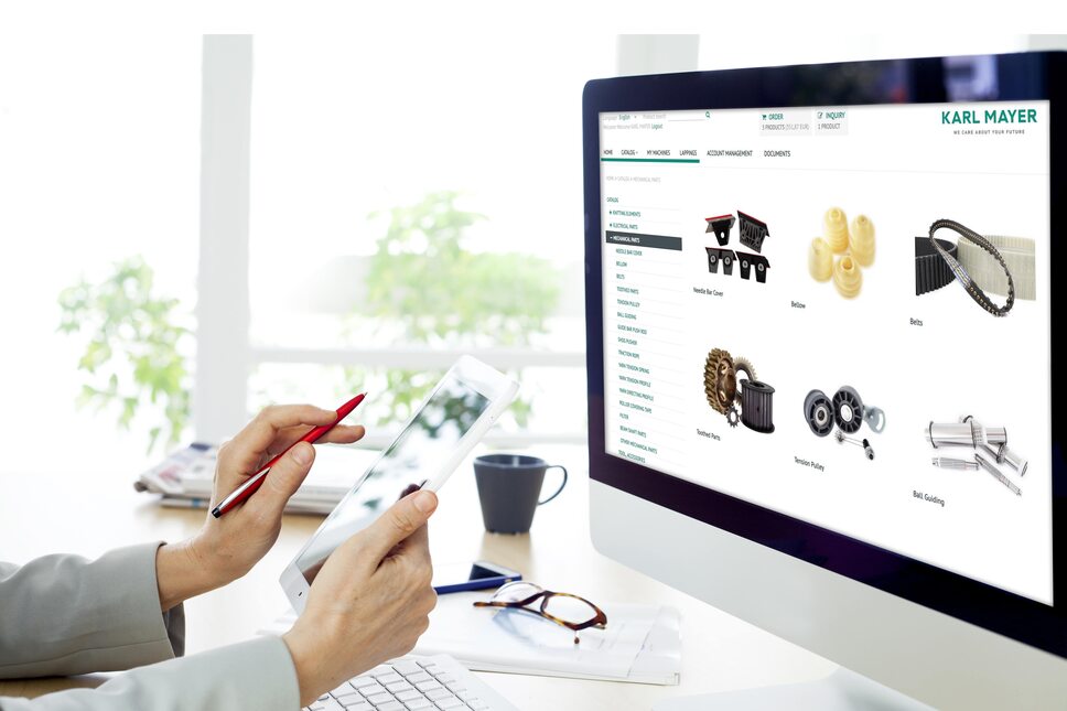 EBSHOP SPARE PARTS, to the services offered by the KARL MAYER Academy