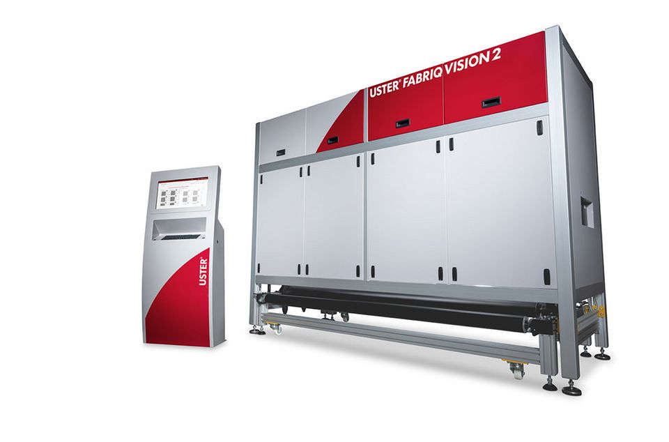 AI-based automated fabric inspection system detecting defects