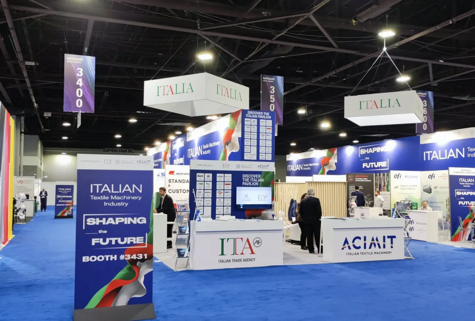 Italian Textile Machinery stand at Techtextil 2026
