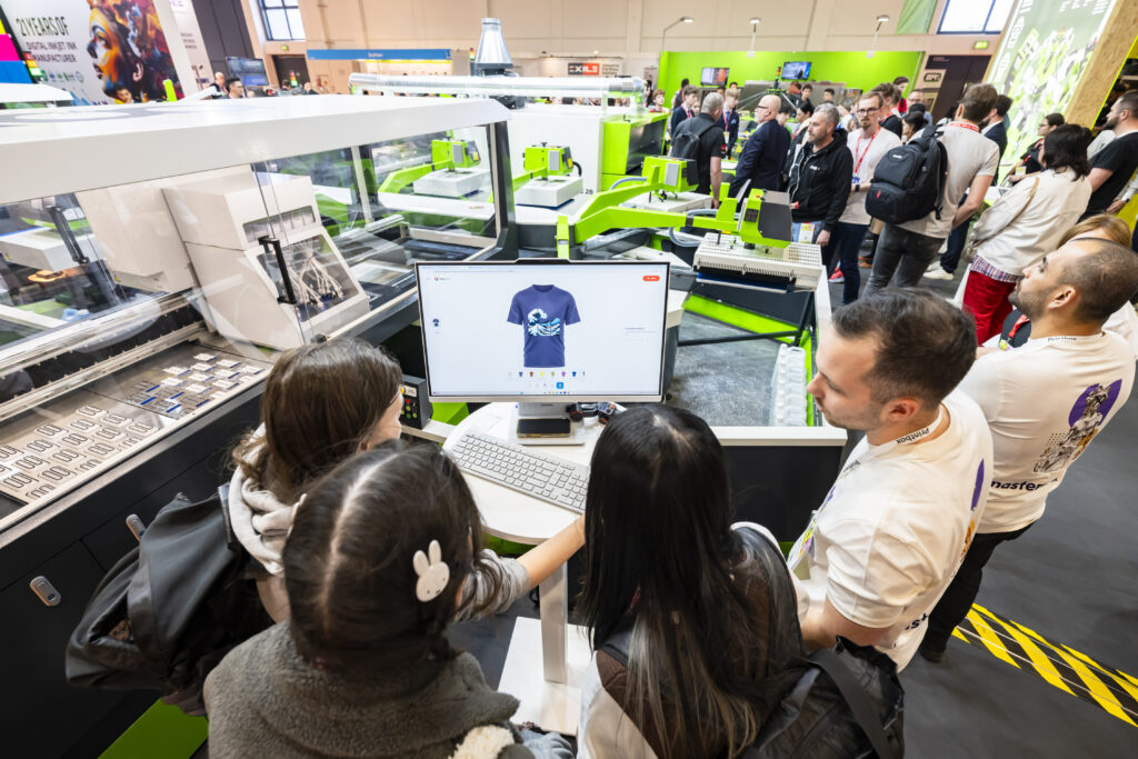 DTG and DTF textile printing equipment at FESPA
