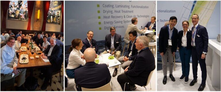 Mayer & Cie. team networking at Techtextil 2026 Frankfurt