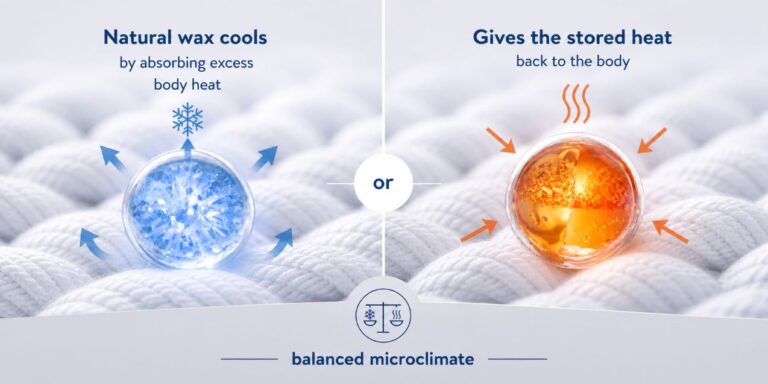 Outlast temperature regulation technology for proactive thermal comfort in textiles