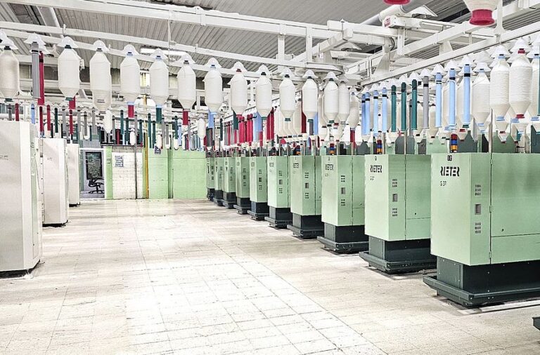 Zagis spinning mill using Rieter ring spinning technology for improved yarn quality and productivity