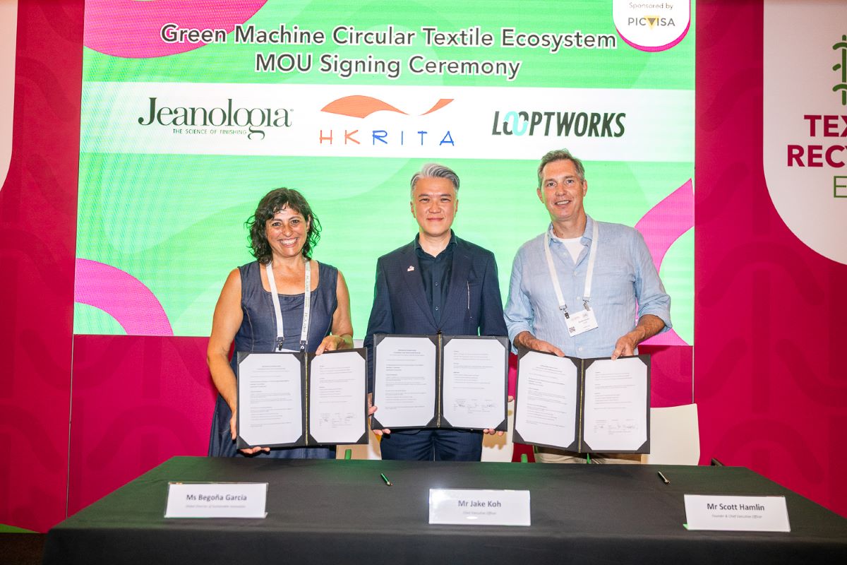 HKRITA signs Green Machine Ecosystem MoU with Jeanologia, Looptworks