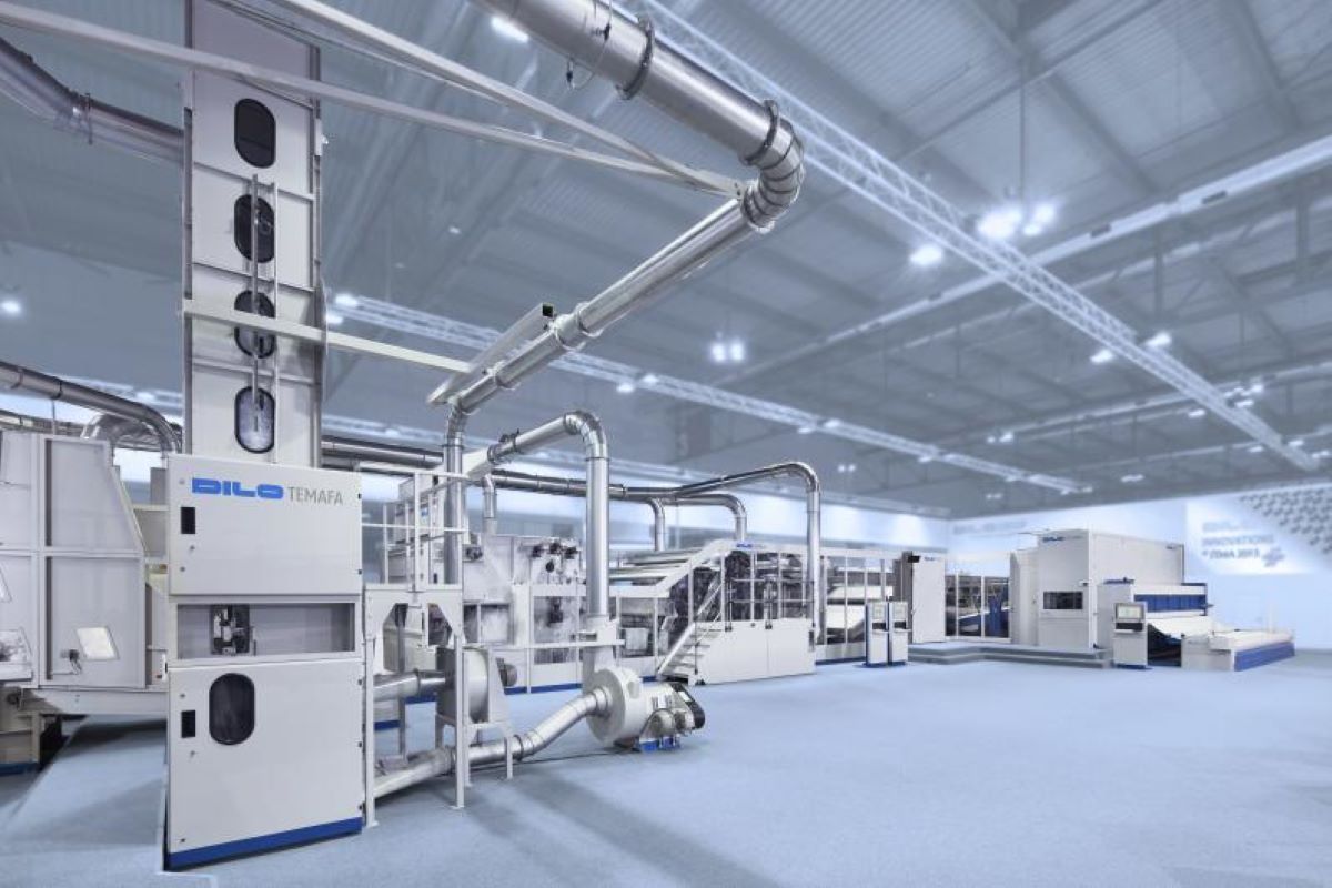 DiloGroup complete nonwoven needling line for hygiene materials in the United States