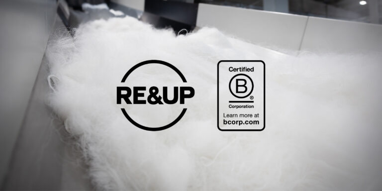 RE&UP Certified B Corporation supporting textile recycling and circular economy innovation