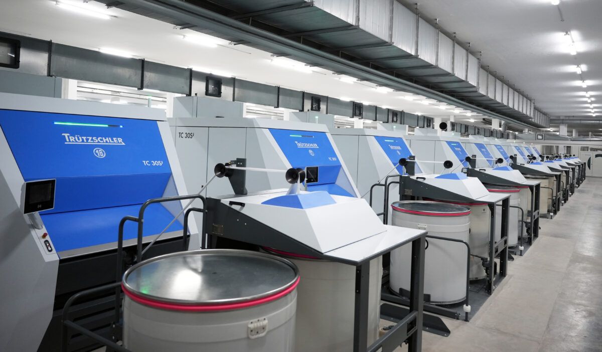 Trützschler TC 30Si carding machine at Ibrahim Fibres spinning mill in Pakistan
